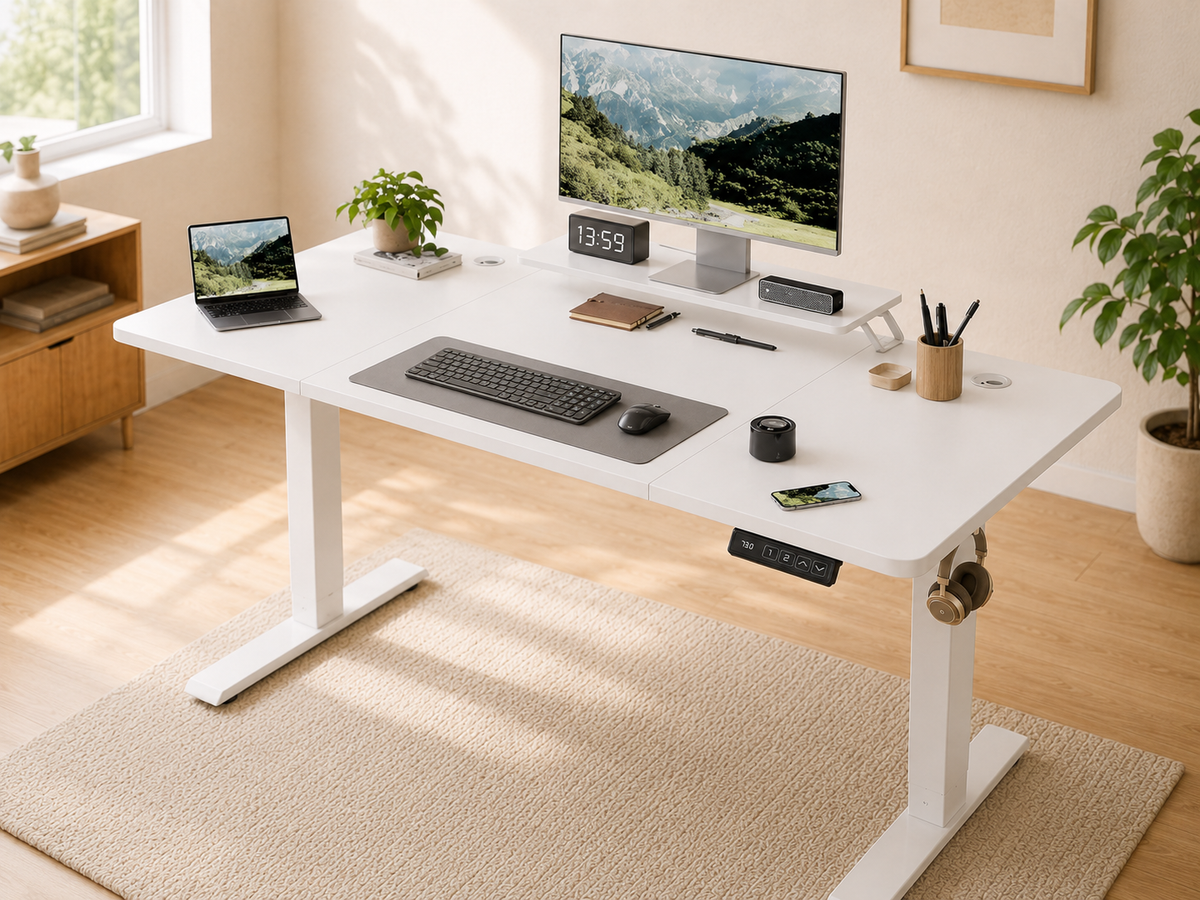 HAEST Elevation – Bureau assis-debout avec rehausse écran