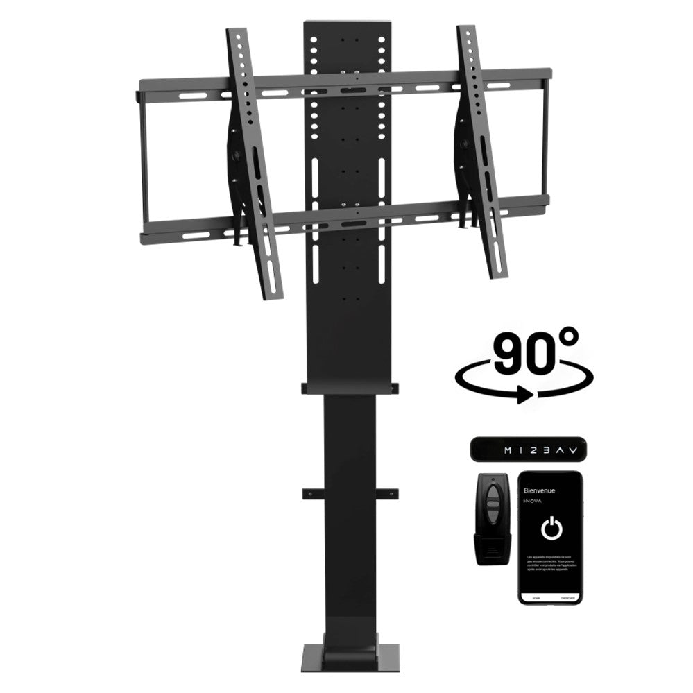 Support tv motorisé orientable [TV 32"-75"] iFlex90 – vue 1